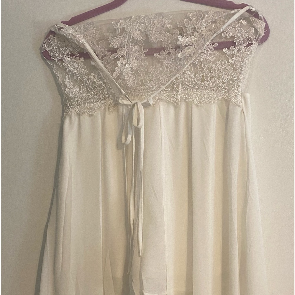 Chiffon Romper with Train
